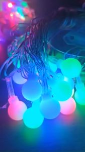 Kartu Lampu Hias Warna Rainbow RGB Klip LED - Lampu Hias Panjang 7 Meter - Waterproof - Dekorasi