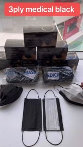 Black Face mask & Front Black Rear White & Front Black Rear Grey 50pc BFE 95% Mask