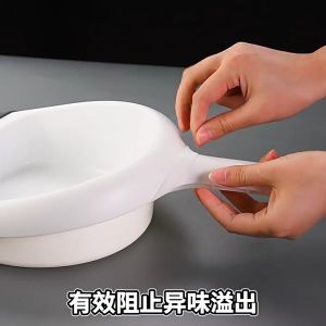 Bedpan Contour Shape Heavy Duty Bed Pan for Bedridden Bedpan with Anti-Odor Cover