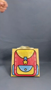 1pc/5pcs Large Size Childrens Birthday Gifts Bag Cartoon Nonwoven Snack Candy Lunch Handbag For Kids gift bag For Halloween Christmas gift bag