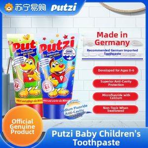 Putzi Baby Toothpaste Fluoride Containing 0-6 Years Old Children Dentifrice 50ml Fluoride Toothpaste Kids Oral Care