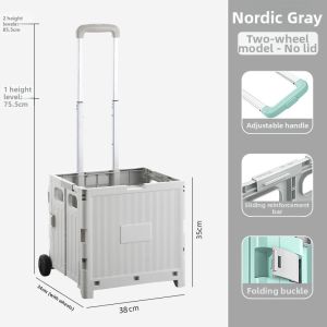 Waterproof Portable Elderly Shopping Handcart