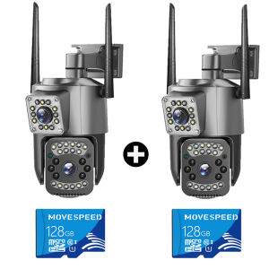V380 Pro BUY 1 TAKE 1 Outdoor Dual Lens Dual Screens CCTV Camera without wifi waterproof auto tracking two-way audio Infrared night vision remote surveillance camera APP Control 1 YEAR WARRANTY
