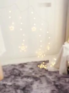 Thảm Trải Sàn VIKAMA Sang Trọng Nhuộm Màu Chuyển Sắc 100% Polyester Thảm Trải Sàn Cạnh Giường Ngủ Thảm Trải Sàn Diện Tích Lớn Cho Phòng Ngủ Phòng Khách Trang Trí Nhà Cửa Chống Phai Màu