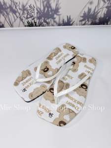 [MS09] Dép hoạ tiết gấugiá học sinhcam kết hình shop tự chụp