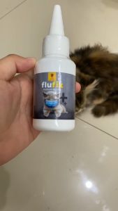 Obat Flu Batuk Demam Pilek Kucing FLUFIX Flucat Doxy Cat Coldy Cat Flu