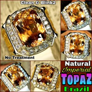 Natural Imperial Topaz Brazil 86ct No Treatment Sertifikat Bkn Sapphire Blue Yellow Star Orange Brown Swiss Green Ruby Srilanka Burma