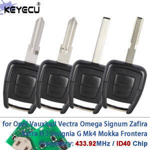 KEYECU 433.92MHz ID40 Chip Remote Key Fob for Opel Vauxhall Vectra Zafira Omega Signum Astra H J Insignia G Mk4 Mokka Frontera