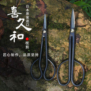 Japanese Import Xi Jiu He Dao Ren Yin Leaf Bud Scissors Bonsai Fine Branch Scissors Chinese Rose May Cut Orchid Seedling Pruning Shear