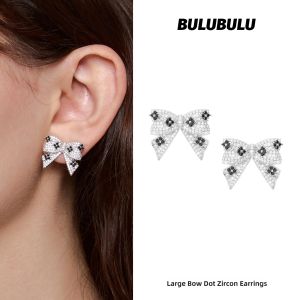 BULUBULU | Elegant Bowknot Earrings Polka Dot & Floral Design