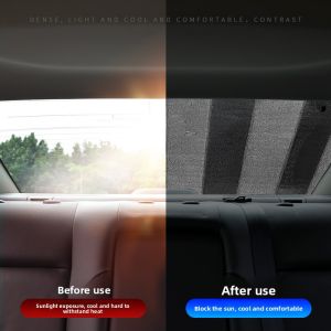 MONLEYTA | Car Rear Window Sunshade Curtain Heat Insulation Windshield Cover Business Style Aluminum Foil Material Suction Cup Installation