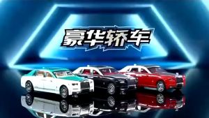 Simulation Die-Cast Rolls-Royce Car Collection Toy Model Friction Power Vehicle Light Sound Effect 豪华六开门惯性小汽车带灯光音效小轿车男孩玩具车 Classic Play Toys For Kid Boy Mainan Budak (3253)