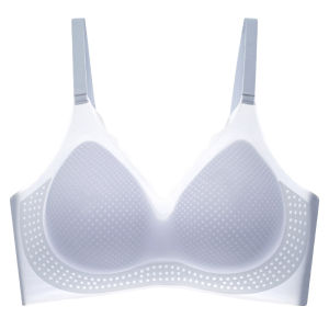 MiiOW | เสื้อชั้นในผ้าไหมน้ำแข็งไร้ตะเข็บสำหรับผู้หญิง ทรงบาง ป้องกันการหย่อนคล้อย ดีไซน์หลังสวย เสื้อชั้นในแบบไร้โครงสำหรับฤดูร้อน