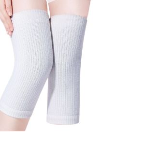 Velvet Knee Warmers Temperature Sensitive Style Fleece Lined Thermal Knee Support for Men Women and Elderly