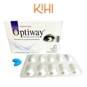 Thực phẩm bảo vệ sức khỏe OPTIWAY hổ trợ cải thiện thị lực giúp giảm nhức mỏi mắt khô mắt (hộp 30v) - ShopFood77