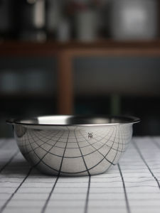 WMF Original Imported German Stainless Steel Round Bowls Set for Cooking Dumpling Egg Beating and Mixing 4-Piece Set