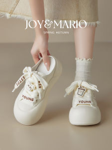 J&M Fashionable Real Leather Slip-On Womens Clog Shoes Spring 2025 round Toe Flat Heel Cross Strap Daily Wear Wedding Shoes