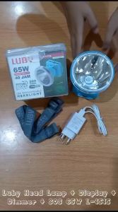 Senter Kepala 65 watt LED LUBY L-1515L Headlamp Super Terang Cahaya Putih Outdoor Headlight Tahan 40Jam