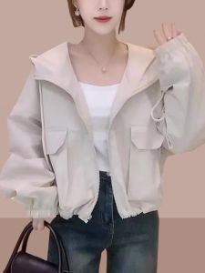 Spring Autumn 2026 Ladies Short Jacket New Style Fashionable Coat Small Size Womens Clothing Top Large Size Commute Style Polyester Fiber
