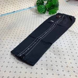 4289#กางเกงผ้าร่มแต่งแถบมี 3 สีดำกรมเทา มีซับในเป็นตาข่ายสีขาว