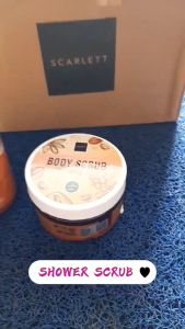 Scarlett Body Scrub - Body Scrub - Scarlett - Mengangkat Sel Kulit Mati - Mencerahkan - Melembabkan - Whitening - Anti Bakteri - Agen Nasa