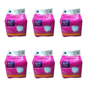 6Packs Rx Dr.Care Adult Diaper Pull Ups Large 10Pcs Per Pack