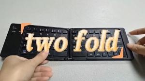 Foldable Bluetooth Keyboard Portable Ultra Slim Mini Wireless Keyboard 66 Keys Pocket Size Rechargeable Keyboard