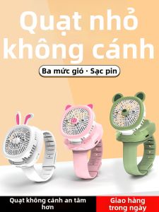 Quạt Cầm Tay Đồng Hồ USB Hoạt Hình Dễ Thương Quạt Điện Cầm Tay Di Động Cho Học Sinh Và Trẻ Em Quạt Cầm Tay Mini Phụ Kiện Kỹ Thuật Số