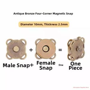 Magnetic Metal Buttons for Bag Accessories