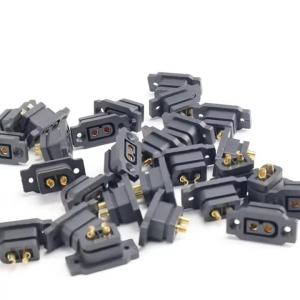 2/5/10pcs Set XT60E-F Gold-plated Mountable Female Plug Black Socket RC Lipo Battery Parts