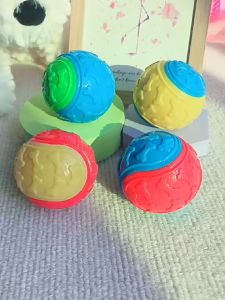 (CÓ TIẾNG KÊU) ĐỒ CHƠI CHO CHÓ BÓNG DẺO 2 MÀU CHẤT CAO SU DẺO VÀ MỀM AN TOÀN CHO THÚ CƯNG MÀU NGẪU NHIÊN