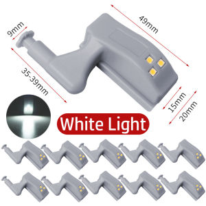 1/10pcs LED Inner Hinge Lamps Universal Under Cabinet Wardrobe Cupboard Sensor Night Lights Kitchen Bedroom Closet Wireless Lamp
