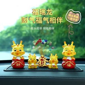 Mô Hình Tượng Rồng Tài Lộc Bằng Nhựa resin Trang Trí Bàn Làm Việc Ô tô