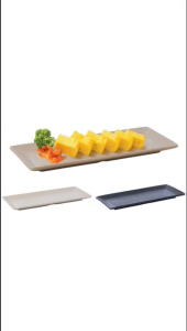 Set 2 Đĩa chữ nhật vân gỗ nhựa VIỆT NHẬT - Đĩa dài đựng đồ ăn vặt hoa quả - 1184/5/6