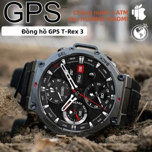 Đồng Hồ Thông Minh Quân Sự GPS Băng Tần Kép T-Rex 3 48mm 10ATM Chống Nước Pin 500mAh La Bàn Máy Đo Độ Cao Cho Huawei