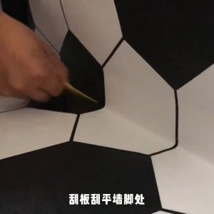 DECAL GIẤY DÁN SÀN NỀN NHÀ CHỐNG NƯỚC KHỔ 60CM CÓ SẴN KEO -LỤC GIÁC CỔ ĐIỂN QT555