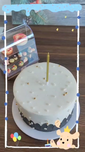 ONE-C1357 Lilin Ulang Tahun Metalik Happy Birthday Lilin Panjang Kue Ulang Tahun Metallic Warna