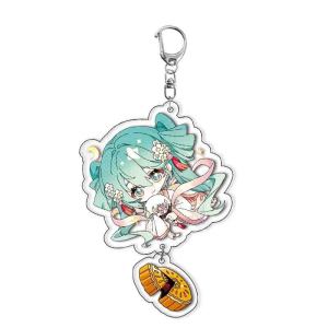 Bandai | Hatsune Miku Princess Acrylic Keychain Virtual Idol Keyring Layered Anime Keychain Gift In Stock