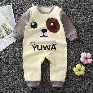 Baby Romper Suit Long Sleeve Long Pants Autumn Season 0-2 Years Old Baby Clothes Toddler Crawler Suit Girls Fashionable Outfit