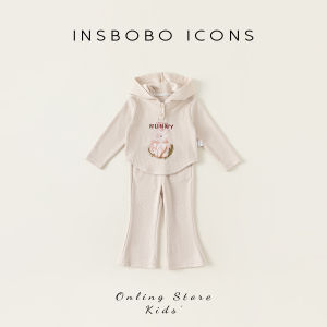 insbobo | Bộ Áo Hoodie In Hình Dễ Thương Cho Bé Gái Mùa Xuân Thu