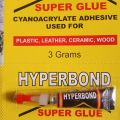 HYPERBOND LEM SUPER GLUE 12PCS /1 LEMBAR. 