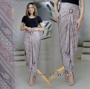 rok lilit motif bawahan kebaya bahan sutra HQ /rok kondangan / rok wisudah/ rok nikah