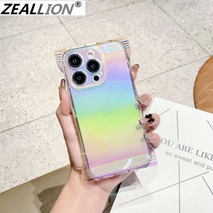 Zeallion Luxury Laser Clear Phone Case for [ Apple iPhone 14 Plus 13 12 11 Pro Max ] Siliconce Transparent Candy Snack Bag Cover