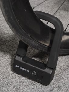 ROCKBROS Motorcycle NFC Lock Aluminium Alloy Heavy Duty Anti-pick  Anti-cut Outdoor Electric Vehicle Anti-theft Lock Type-C Rechargeable Universal Door Lock Bike Lock