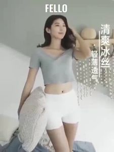 Seluar Legging Mengandung Plus Size Lady Korean Ice Silk Seamless Safety Underwear Panty Panties Safety Pant