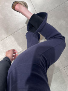 Lulu Womens Fleece Lined Flared Pants Yoga Sports Casual Trousers Thickened Autumn Winter Low Waist Bell Bottoms