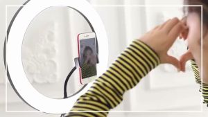 10inch Video Light Dimmable LED Selfie Ring Light Photography Ring lamp with Tripod Stand For Youtube Makeup Video