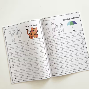 32-Page A-Z Alphabet Practice Book Writing Exercises Creative Coloring Adventures English Homework Improve Writing Skills Easter and Christmas Gifts
