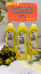 Chai tẩy rửa đa năng Scheuermilch Denkmit 750ml- Dung dịch đánh bóng đồ inox nồi chảo