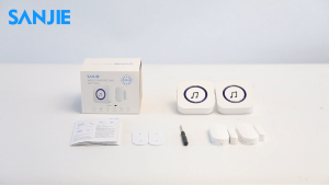 CallToU Wireless Door Sensor Alarm Door and Window Alarm Sensor Door Contact 110dB 500FT for Home and Property Security CC19